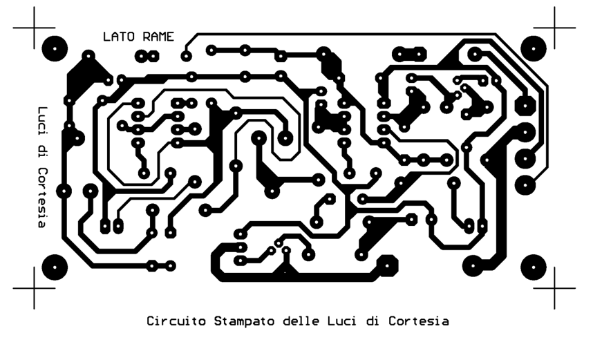 Schema elettrico luci di cortesia auto