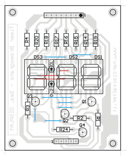Display Timer PICmicro PCB
