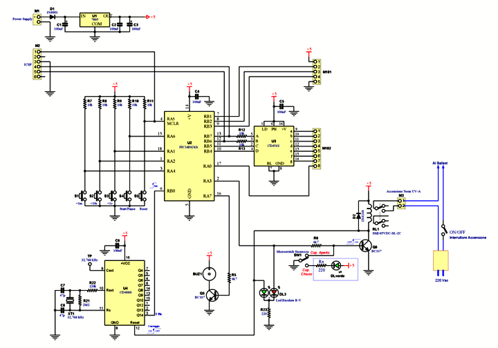 Timer for UV Exposure Box - Controls