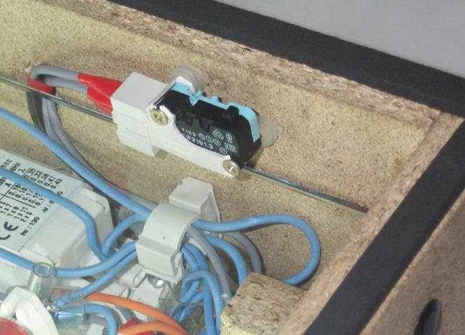 Particolare microswitch di sicurezza