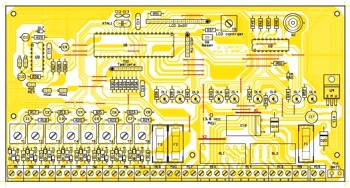 PCB della Centrale di Allarme a 8 zone