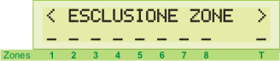 Display LCD - Esclusione Zone