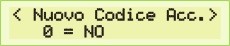 Display LCD - Cambio Codice Accesso