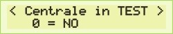 Display LCD - TEST di Centrale