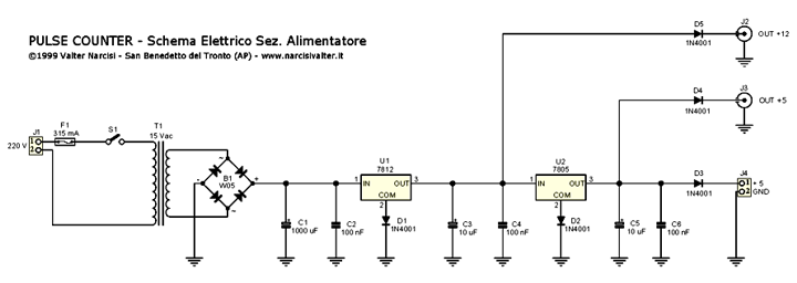 Schema elettrico alimentatore