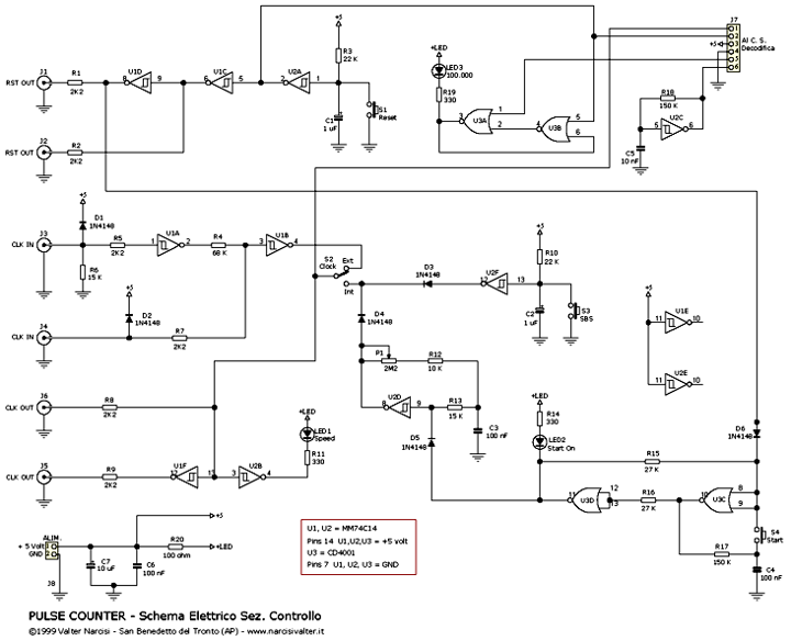 Schema elettrico sex. Controllo