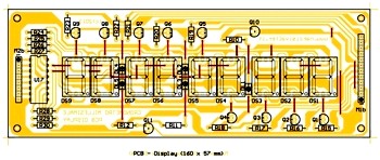 Chronometer 1/1000: PCB of Display section