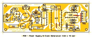 Chronometer 1/1000: PCB of Power and Timebase section