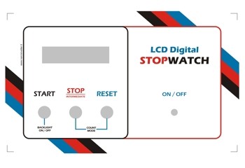 LCD StopWatch 1/1000 - Panel Silk-screen printing