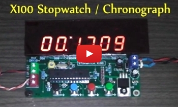 1/100 sec. Stopwatch-Chronograph - X100 Cronometro Centesimale - Cronografo