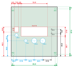 Dimensions and Holes