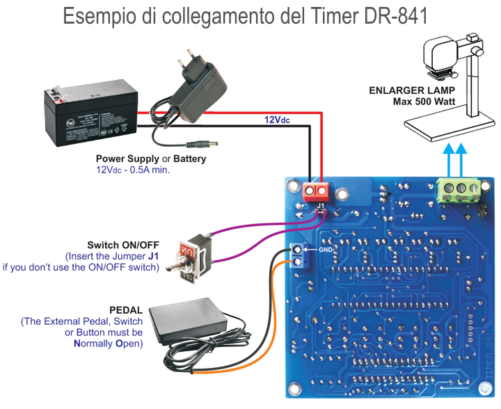 Enlarger Timer connection