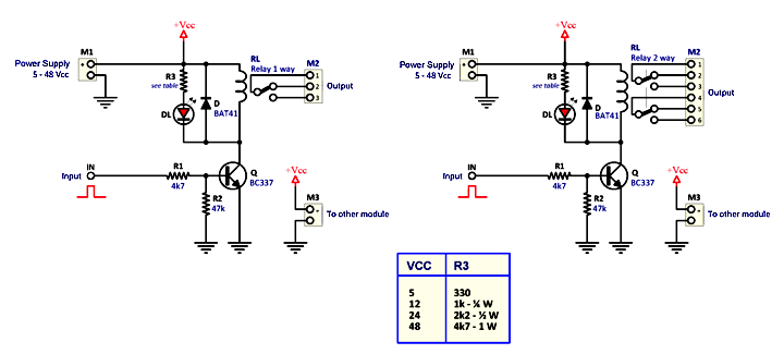 Relay Interface (SPDT/DPDT)