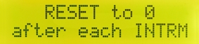 Reset after Stop