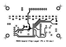 Top Layour of Blinker with 16F886