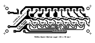 TRIAC MASTER of PICmicro 220V Blinker (Copper side)