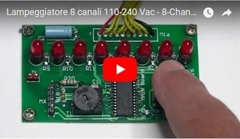 Lampeggiatore 8 canali con PICMICRO