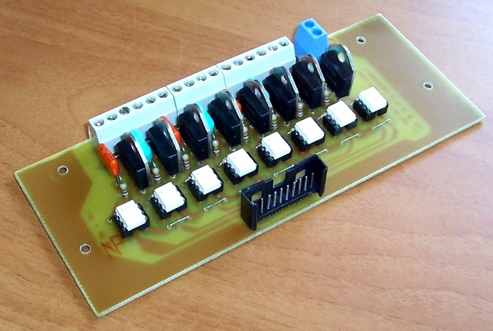 Foto del Prototipo sez. TRIAC