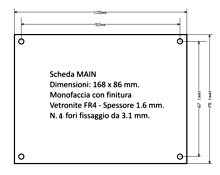 Dimensions of MAIN PCB