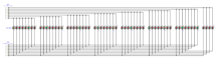 Schematic diagram of Rotating LED for Digital Clock
