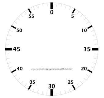 DIY Digital rotating LED clock