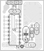 PCB oscillatore 16 MHz