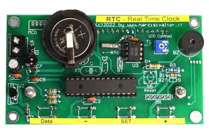 PCB of RTC Real Time Clock DS1307N