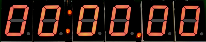 6 Display for 1/100 Chronograph