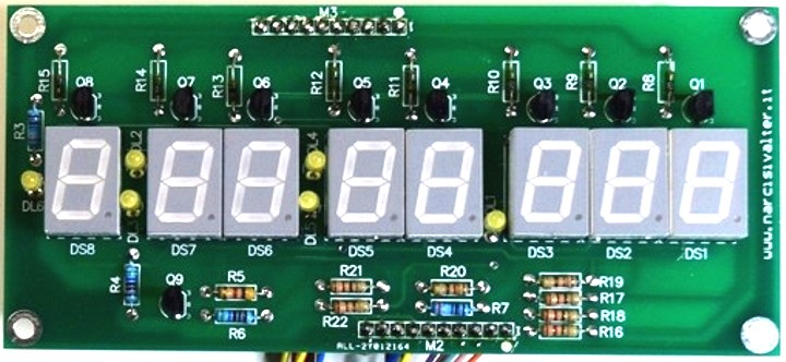 Display section and Yellow LEDs