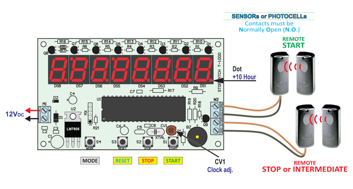 Wired of 1/1000 StopWatch