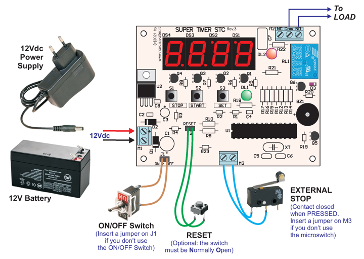 Wiring diagram of Super Timer