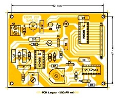 PCB Layout of TOS M083B1 (100 x 60 mm)