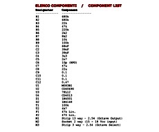 Components List