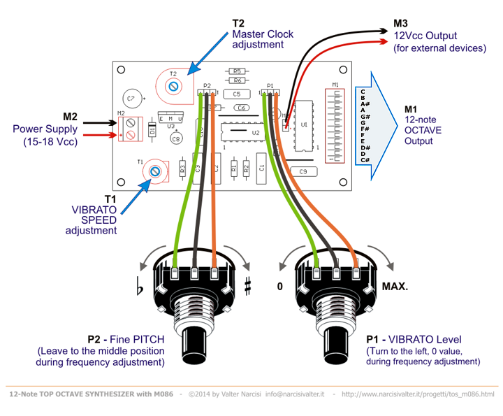 TOS 12-note wiring