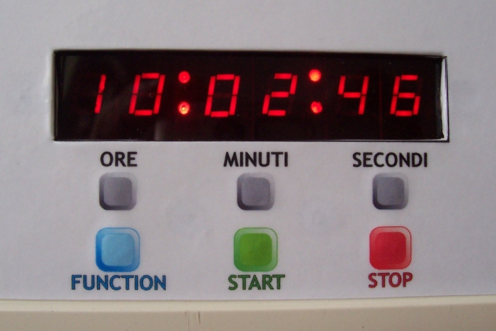 Timer PICmicro - Foto del Pannello Frontale