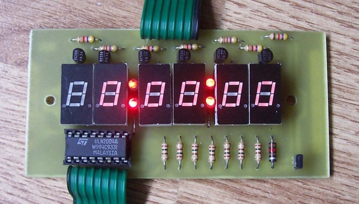 Foto del PCB Display Timer PICmicro
