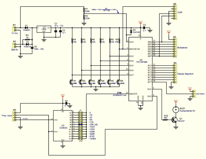 Schema elettrico Controllo e Base dei Tempi