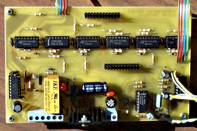 Foto PCB della sez. Controllo