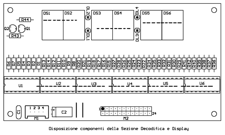 PCB sez. Decodifica e Display