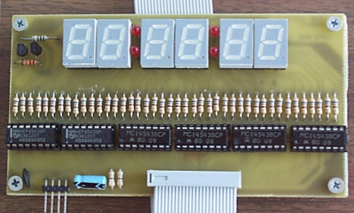 Foto PCB sez. Decodifica e Display