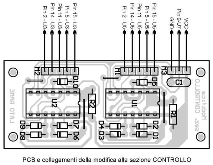 PCB modifica alla sez. Controllo